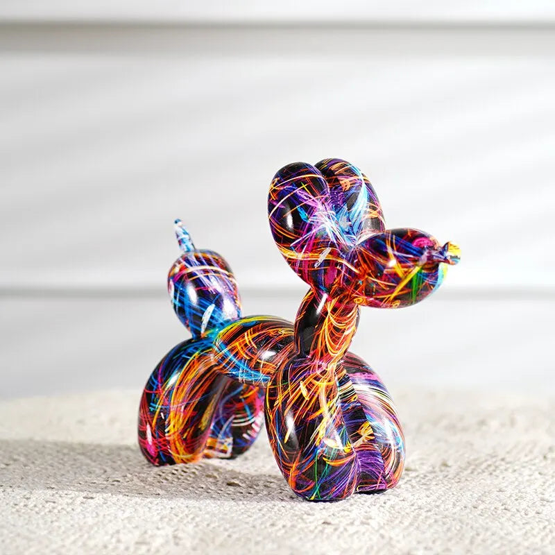 Resin Graffiti Balloon Dog Pop Art Home Decor