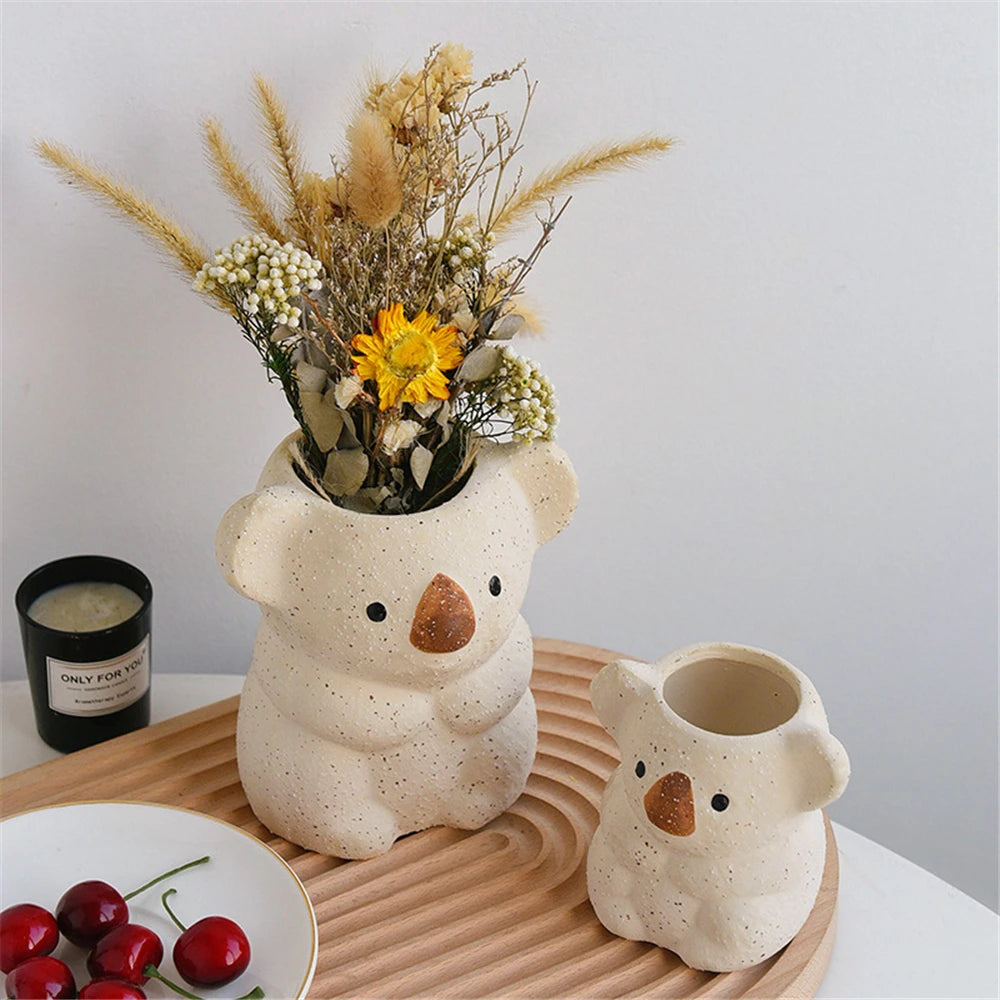 Cute Koala Ceramic Flower Pot