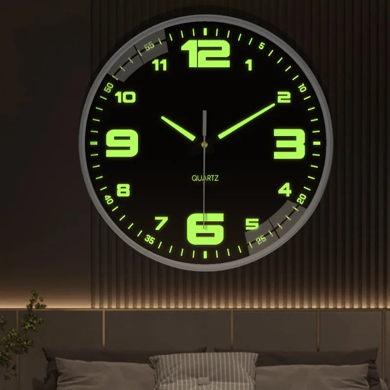 Luminous Silent Wall Clock