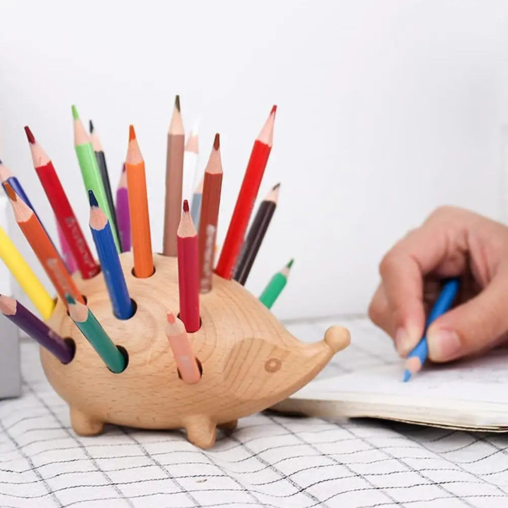 Adorable Hedgehog Pen Organizer