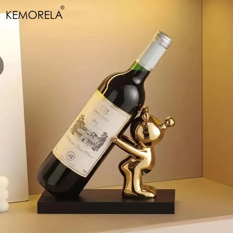 Creative Ceramic Cartoon Wine Rack