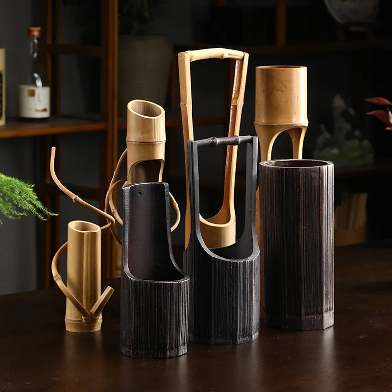 Japanese Bamboo Tube Vase