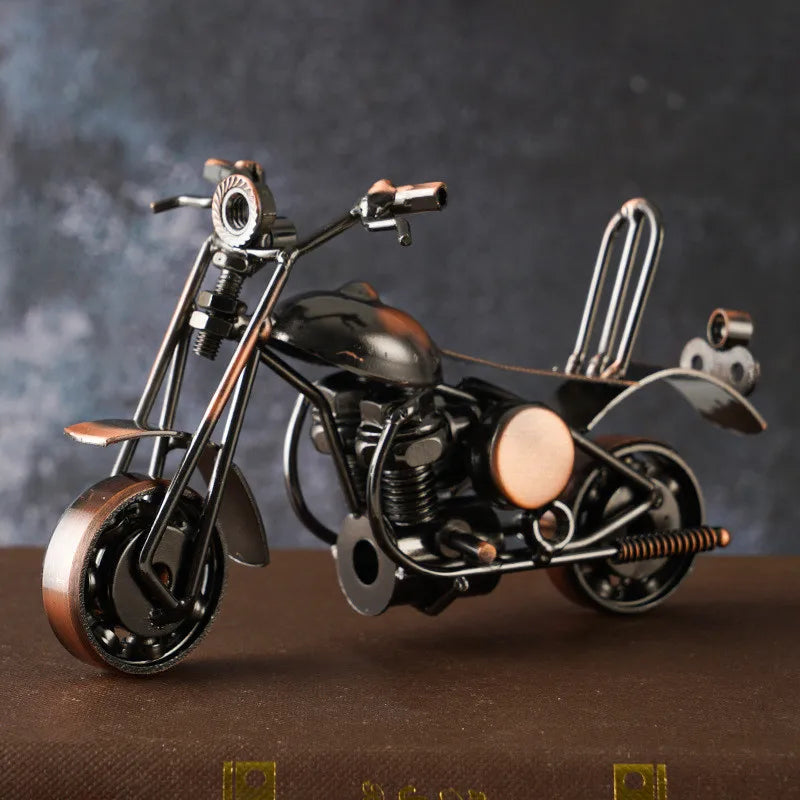 Retro Iron Motorcycle Model