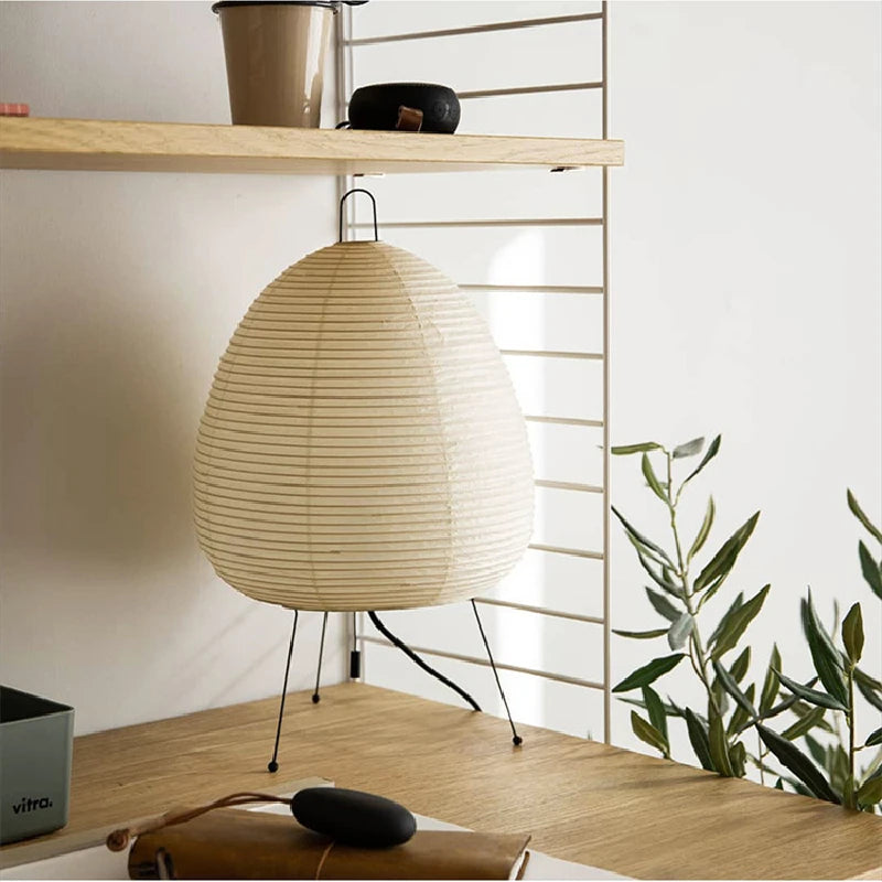 Japanese Rice Paper Lantern LED Table Lamp