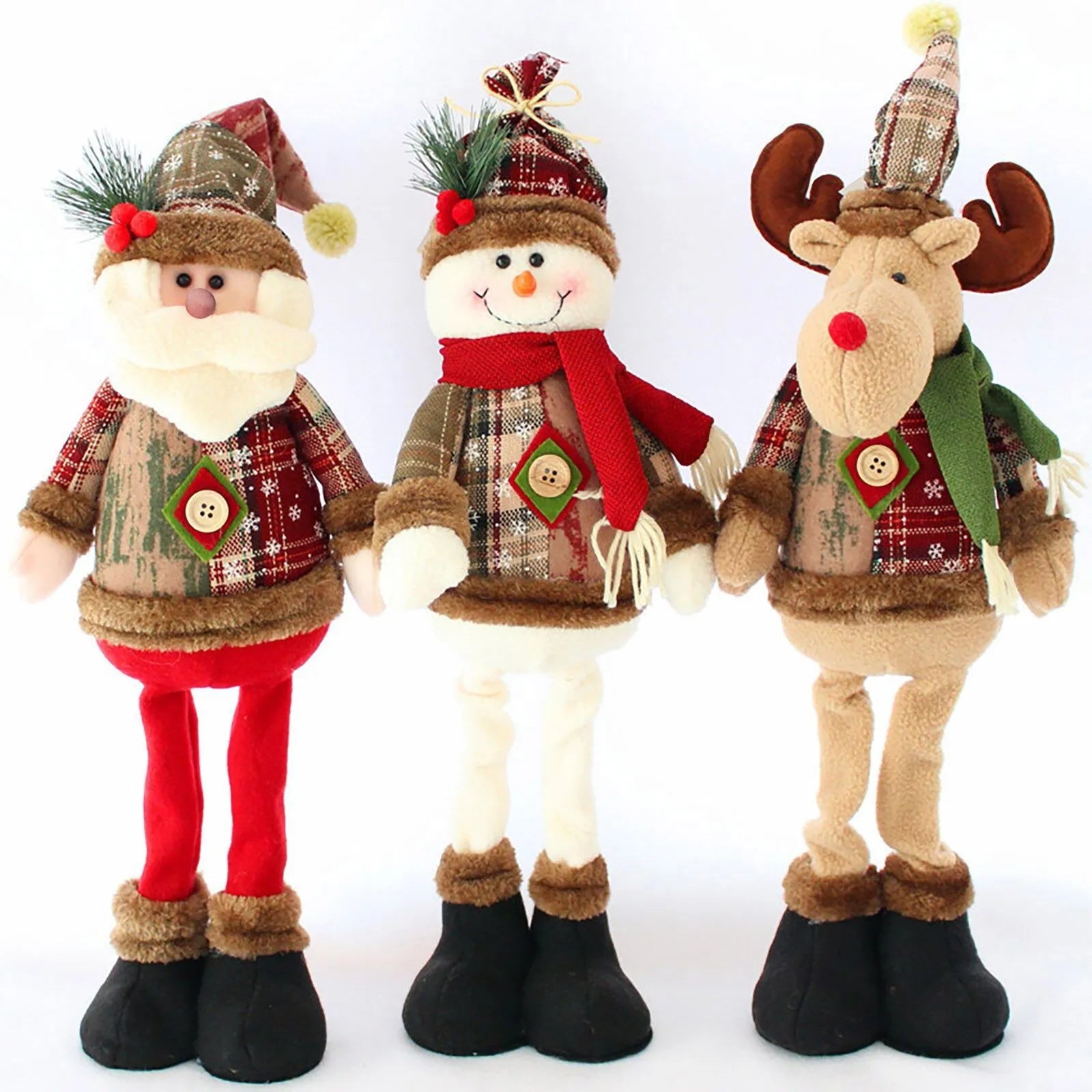 Bring Christmas magic home with our adorable standing dolls! Featuring adjustable legs, they’re perfect for festive decor and themed events.