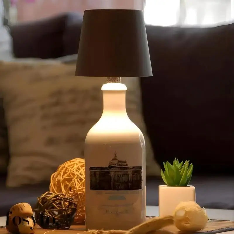 Wine Bottle LED Wireless Table Lamp