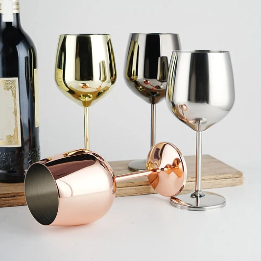  Enjoy durability and style with our 500ml Stainless Steel Wine Glasses. Unbreakable, sleek, and easy to clean, these versatile glasses are perfect for any occasion.