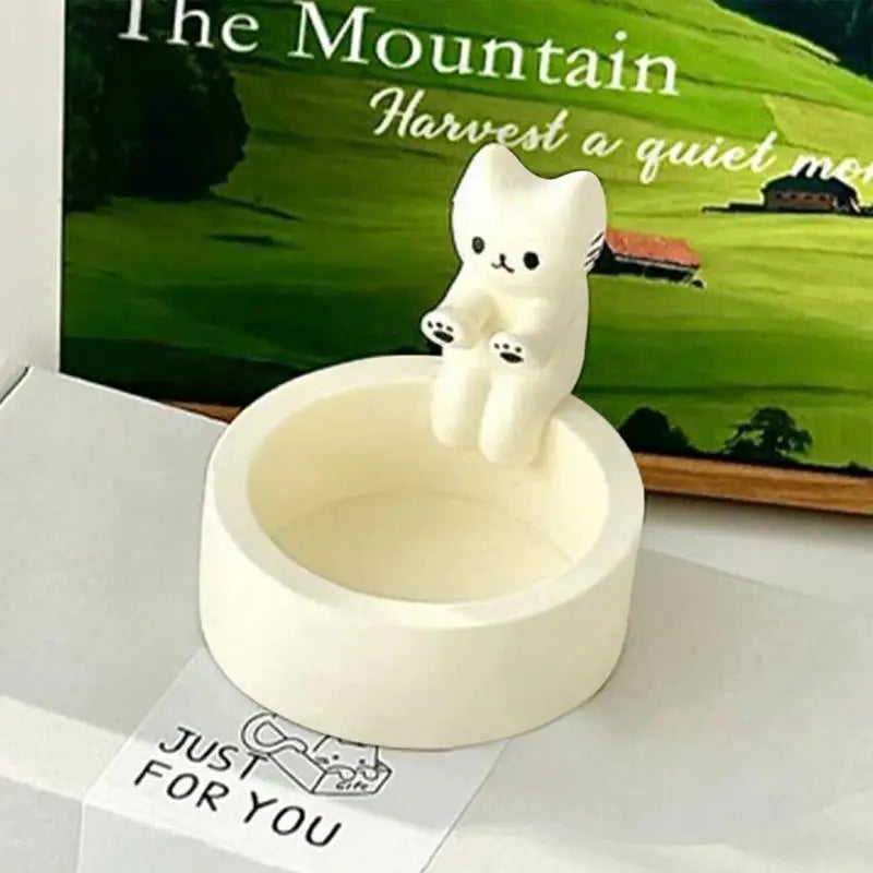 Aromatherapy Cute Kitten Candle Holder