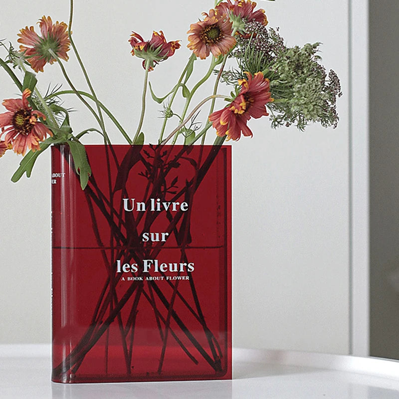 Modern Acrylic Book Vase