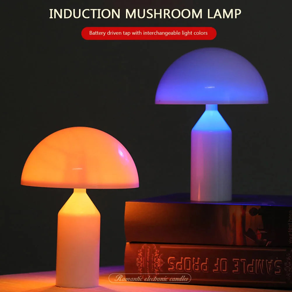 Rechargeable Mushroom LED Table Lamp