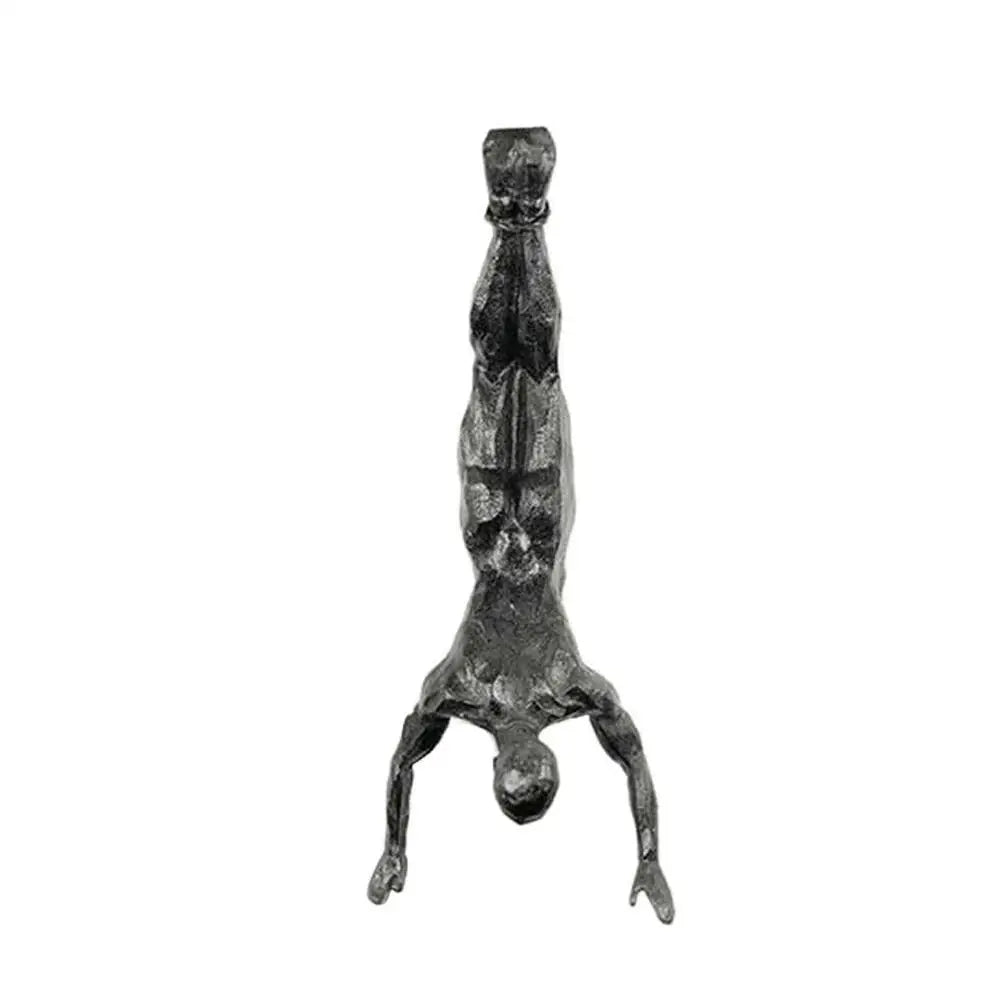 Rock Climbing Man Resin Wall Hanging Sculpture