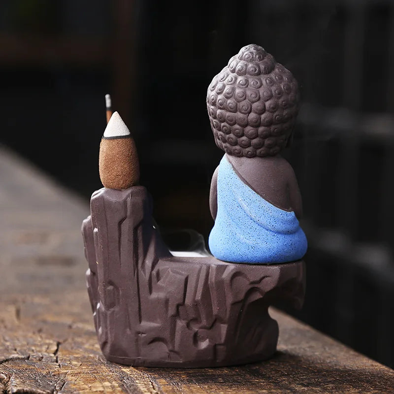 Ceramic Monk Incense Burner