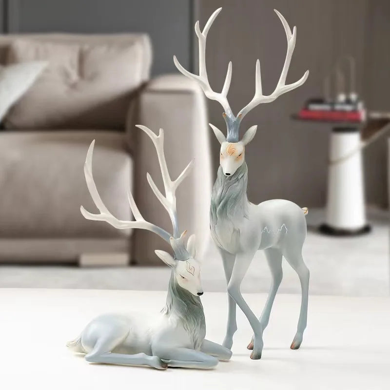 High-End Luxury Resin Reindeer Statue