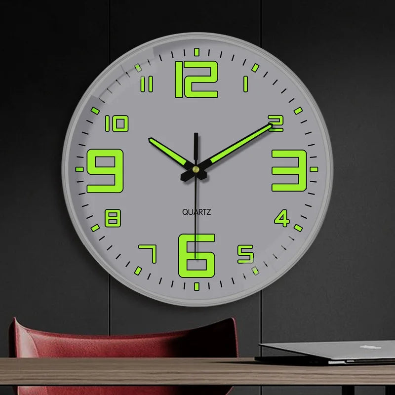 Luminous Silent Wall Clock