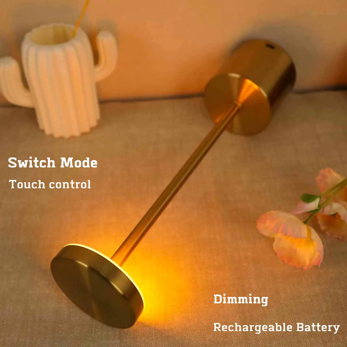 Rechargeable Touch LED Ambient Light Table Lamp