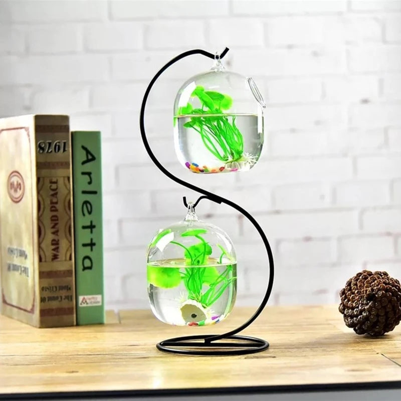 Suspended Glass Fish Tank Vase