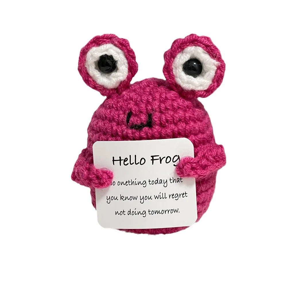 Handmade Crochet Positive Energy Dolls With Cute Cards