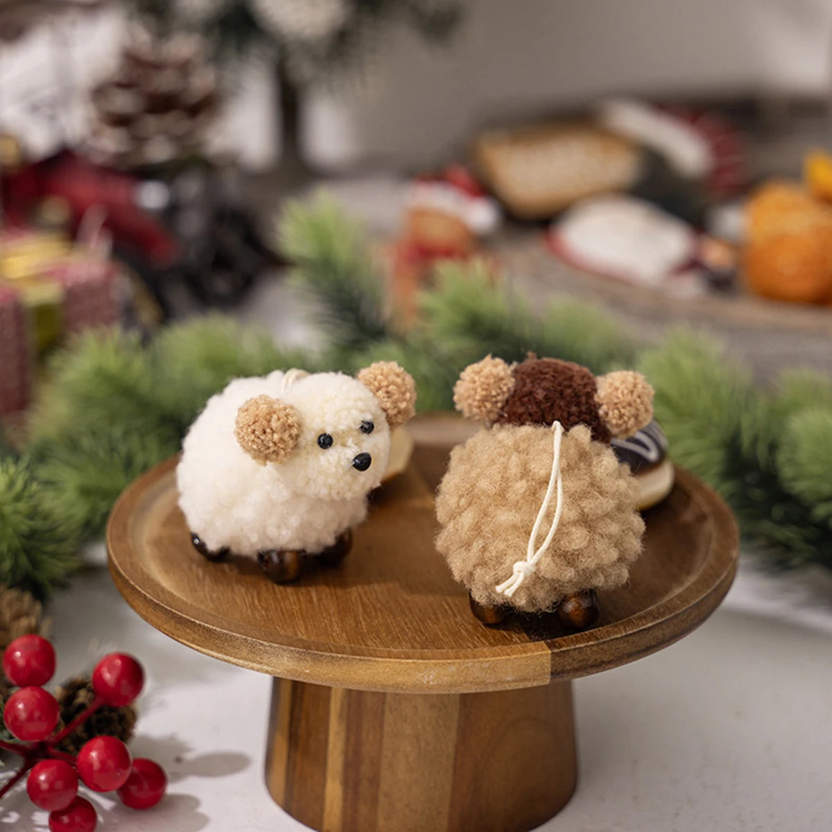 Cute Puppy Felt Christmas Ornaments